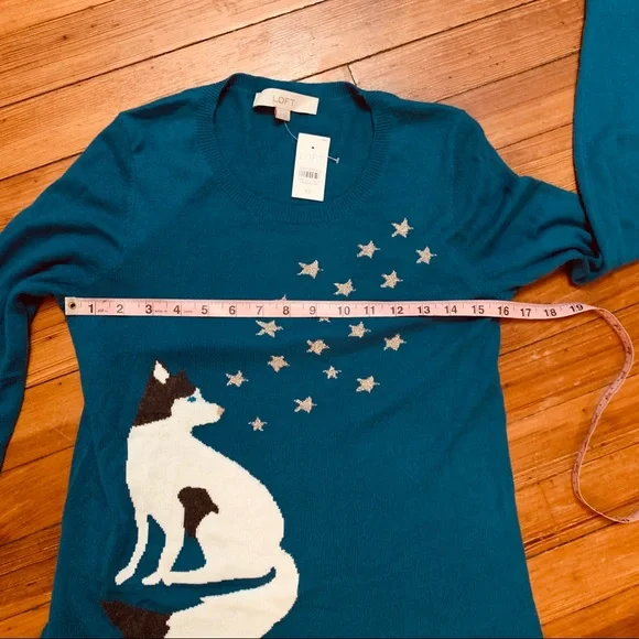 NWT Loft Husky Star sweater. XS - Picture 4 of 8